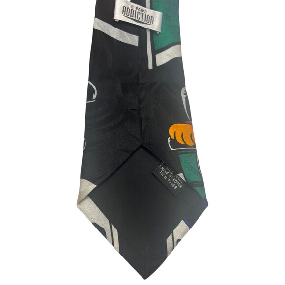Garfield Star Trek Necktie Odie Novelty Cartoon Tie Vtg 1980s 1990s Crossover - Picture 6 of 11